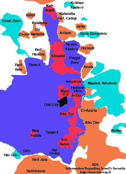 Proposed division of Jerusalem
