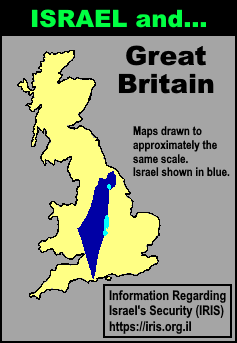 Size Comparison of Israel and Great Britain