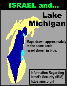 Size Comparison of Israel and Lake Michigan